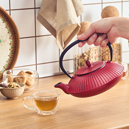 Karaca Japanese Red Teapot 800 Ml