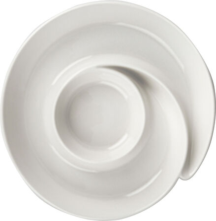Karaca BPA Free Ivy 26,5 cm Servis Tabağı Modern Porselen 1 Yuvarlak Beyaz Servis Tabağı