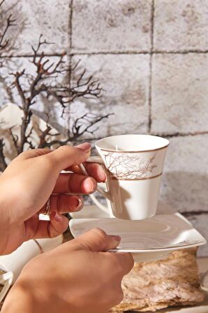 Karaca Autumn 6 Kişilik Kahve Fincan Takımı 85 ml