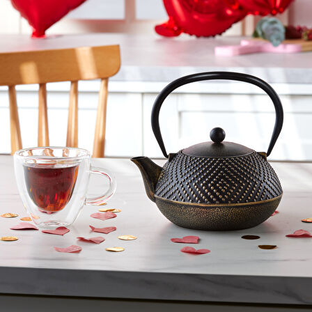 Karaca Döküm Demlik-teapot 900 ml Dark Gold