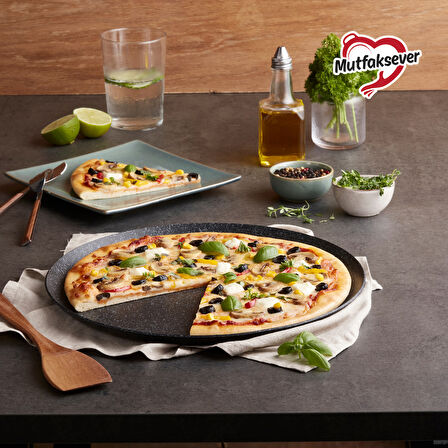 Karaca Mutfaksever Biogranit Grey Pizza Tavası