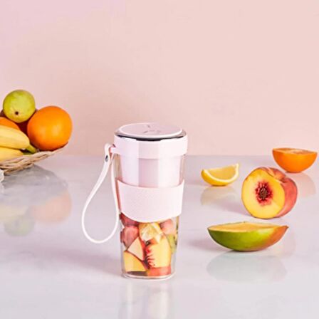 (OUTLET) Cookplus Pink Taşınabilir Şarjlı Smoothie Blender