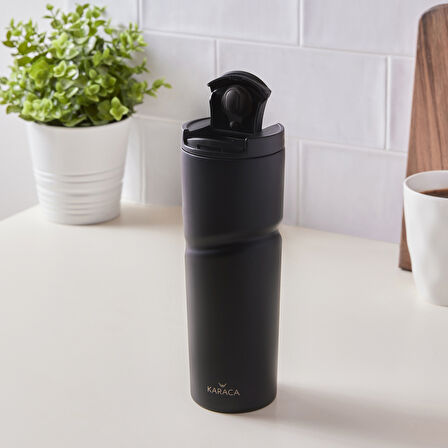 Karaca Capella Çelik El Termosu 500 ml Black