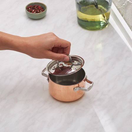 Karaca Powersteel 3Ply 316+ Çelik Mini Tencere 10 Cm Copper