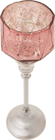 Karaca Lucca Şamdan Tealight Mumluk Pembe 28cm
