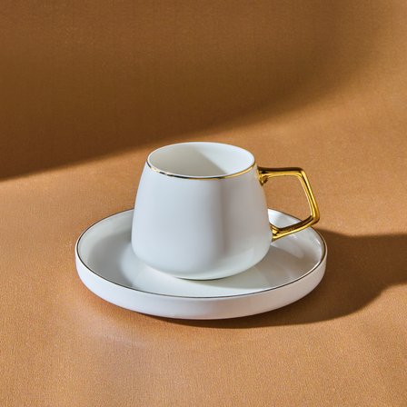 Karaca Saturn 2 Kişilik Kahve Fincanı Takımı 100 ml Gold