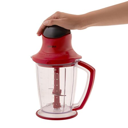 Cookplus Xxl 4001 Retro Kırmızı 4 Bıçaklı Elektrikli 1,5 lt Doğrayıcı Rondo