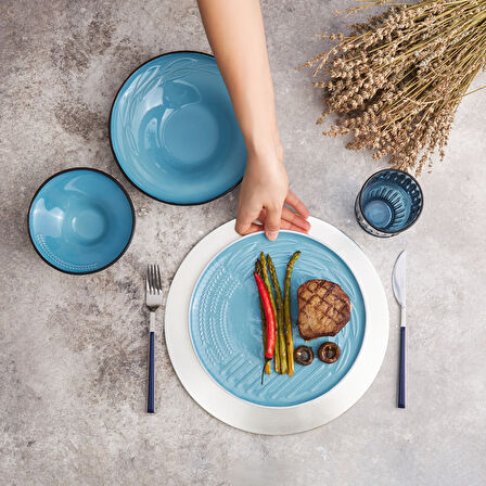 Karaca Earth Collection Fit 3 Parça 1 Kişilik Yemek Takımı