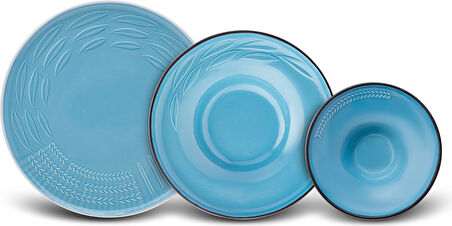 Karaca Earth Collection Fit 3 Parça 1 Kişilik Yemek Takımı