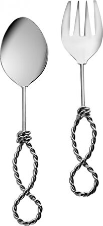 Karaca Home Rope Servis Kaşık ve Çatal Seti Gümüş