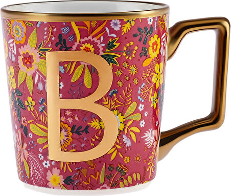 Karaca Flower B Harfli Kupa 350 ml