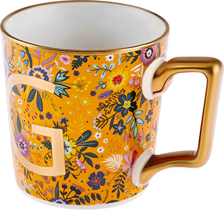 Karaca Flower G Harfli Kupa 350 ml