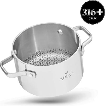 Karaca 3ply Powersteel 316 Indüksiyon Tabanlı Petekli Çelik Mini Tencere 10 Cm
