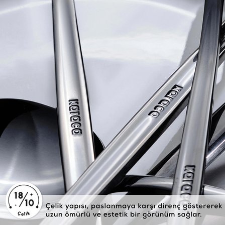 Karaca Orion 30 Parça 6 Kişilik Çatal Kaşık Bıçak Takımı Black
