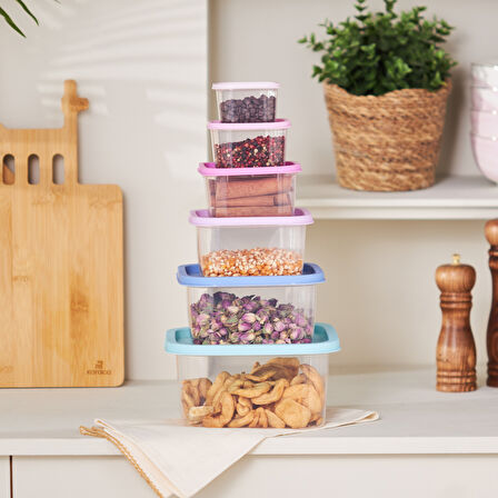 Karaca Dora Purple 6 Parça Saklama Kabı