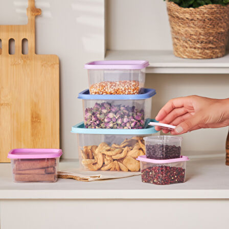 Karaca Dora Purple 6 Parça Saklama Kabı