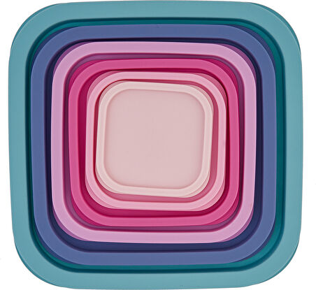 Karaca Dora Purple 6 Parça Saklama Kabı