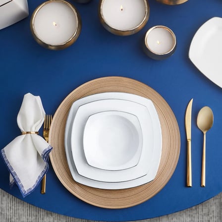 Karaca Chiara Fine Cream  60 Parça 12 Kişilik Porselen Yemek Takımı Platin