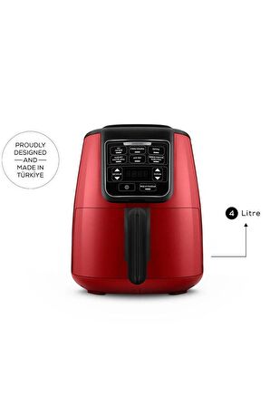 Karaca Air Pro Cook Xl 2 in 1 4 lt Yağsız Airfryer Kırmızı