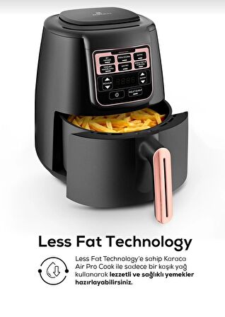 Karaca Air Pro Cook Xl 2 in 1 4 lt Yağsız Airfryer Rosegold