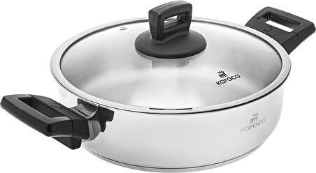 Karaca Senna Indüksiyon Tabanlı Çelik Karnıyarık Tenceresi 24 Cm 3 Lt