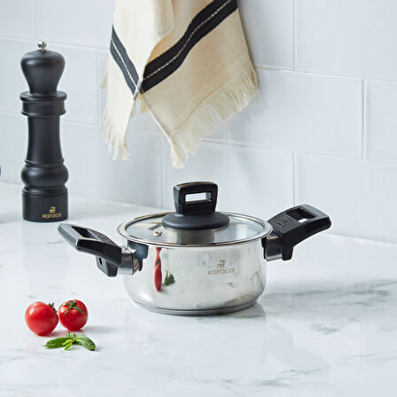 Karaca Senna Indüksiyon Tabanlı Çelik Tencere 16 Cm 1,6 Lt