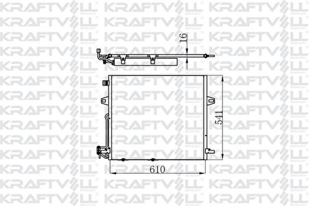 Mercedes Klima Radyatoru X164 06>12 W164 05>11 W251 06>12 - Kraftvoll 08060072