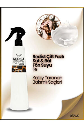 Redist İki Fazlı Milk Honey Fön Suyu 400 Ml