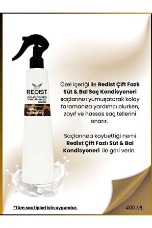Redist İki Fazlı Milk Honey Fön Suyu 400 Ml