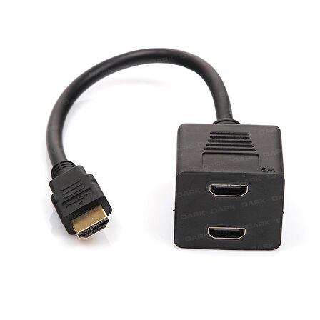 Dark DK-HD-AMX2F HDMI to 2 x HDMI Erkek-Dişi HDMI Görüntü Çoklayıcı