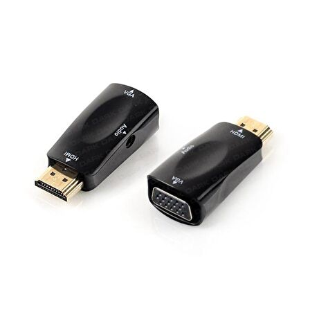 Dark DK-HD-AHDMIXVGA2 HDMI to VGA Ses Dijital Analog Erkek-Dişi Aktif Dönüştürücü Adaptör