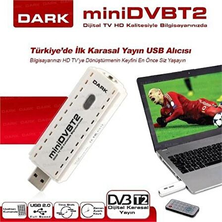 Dark DVB-T2Mini Dijital Karasal Yayın USB TV Kart