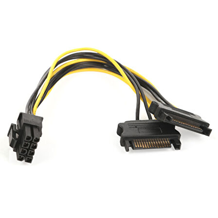 Dark 2 x SATA - 6+2 pin PCI-E Dönüştürücü Kablo (DK-CB-P203)