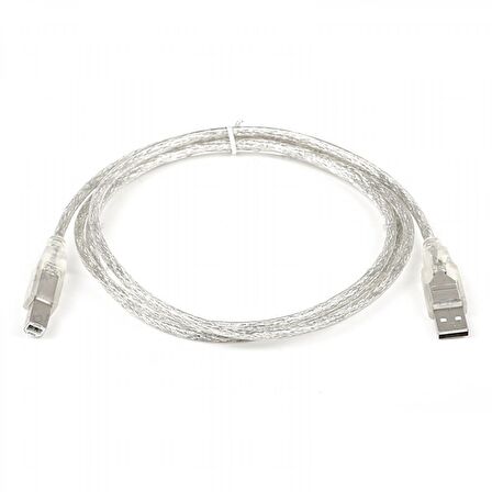 Dark DK-CB-USB2PRNL152 1.5 Mt  USB 2.0 to USB Tip B Şeffaf Erkek-Erkek Yazıcı Data Kablosu