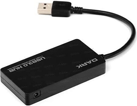 Dark 4 Port USB 3.0 USB Hub