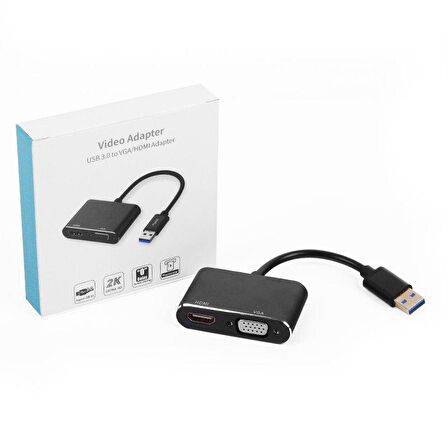 DARK DK-AC-UGA35 USB3.0, HDMI/VGA HARİCİ EKRAN KAR