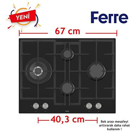 Ferre FRYART Serisi Airfry Pişirme Siyah Set (ED075 + XE63CS +D077 )