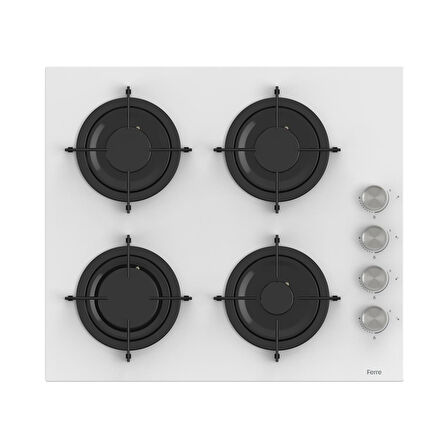 Ferre Steamart-Fryart-Sılentart Serisi Beyaz Set (CS206 + QEP64CB +D081-SA) - Emaye Izgara