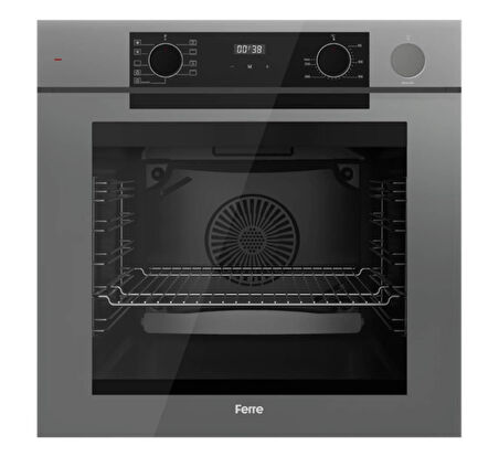 Ferre Artline Fryart & SteamArt Qep64Cpr Gri Cam Ankastre Fırın