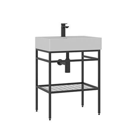 Orka Capetown 60 Cm Banyo Alt Dolabı Beyaz Lavabo