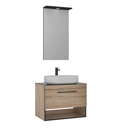 Orka Knidos 90 Cm Banyo Dolabı Takımı Legnano