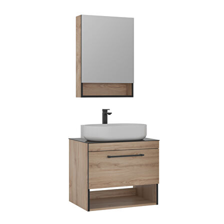 Orka Knidos 70 Cm Banyo Dolabı Takımı Ayna Kapakli Legnano