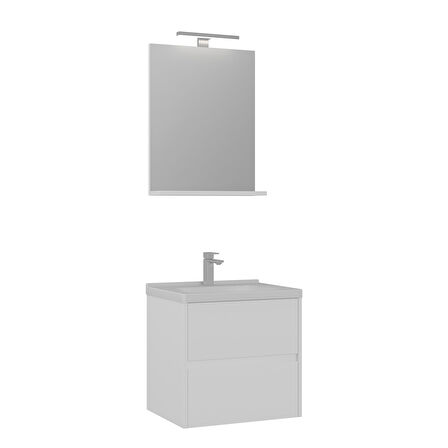 Orka Duden 65 Cm Banyo Dolabı Takımı Çekmeceli Hg Beyaz