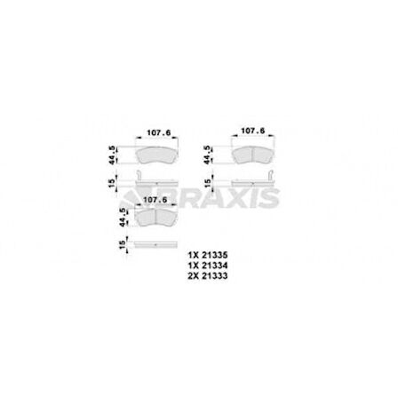 Suzukı On Fren Balatası Suzukı Alto 94-02 Swift I II 90-96 İndica 03-08 İndigo 03-> Cappucıno 92-95 - Braxıs Ab0239