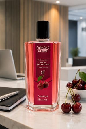 Köylüm Gurme Tarihi Amasya Kiraz Kolonyası 80° Cam Şişe 200 ml