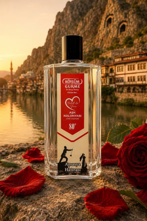 Köylüm Gurme Aşk Kolonyası 80° Cam Şişe 200 ml – Amasya Hatırası