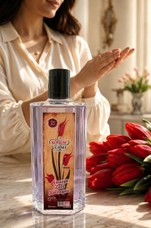 Köylüm Gurme Amasya Lale Kolonyası 80° Cam Şişe 200 ml