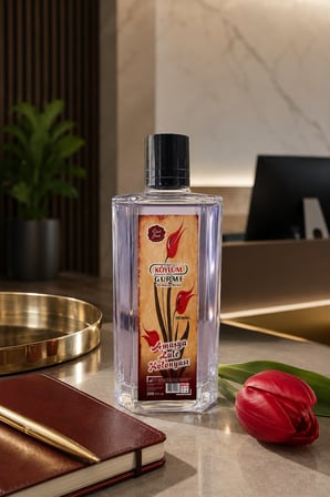 Köylüm Gurme Amasya Lale Kolonyası 80° Cam Şişe 200 ml