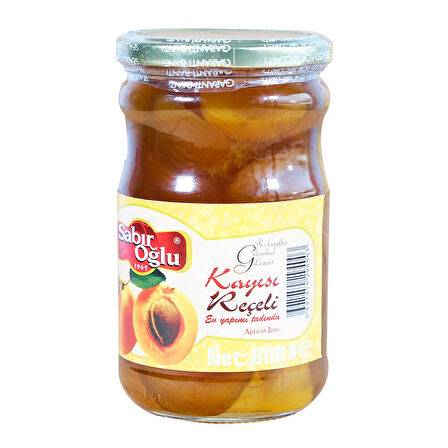 SABIROĞLU KAYISI REÇELİ NET 800 GR KAVANOZ