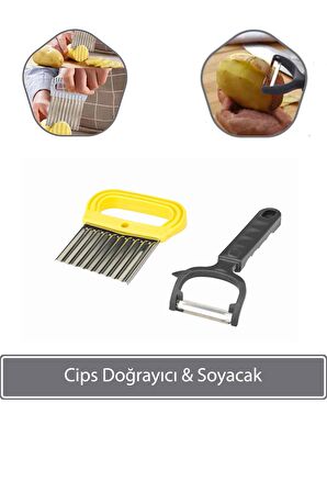 Cips Doğrayıcı Soyacak - Antrasit